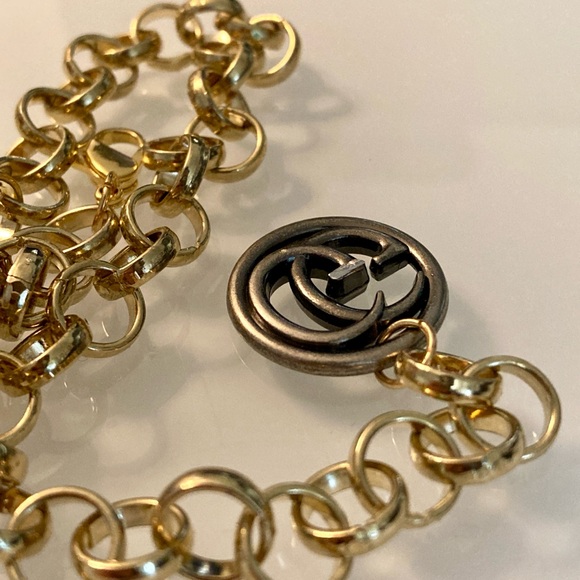 Vintage Gucci Button Necklace Upcycled - Picture 4 of 6